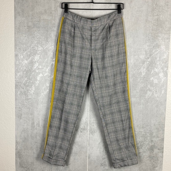 Zara plaid trouser with side stripe - Picture 2 of 9